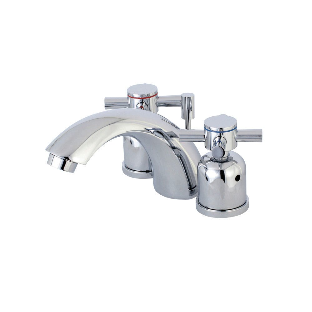 Concord Mini Two - handle 3 - Hole Deck Mount Widespread Bathroom Sink Faucet - BUILDMYPLACE