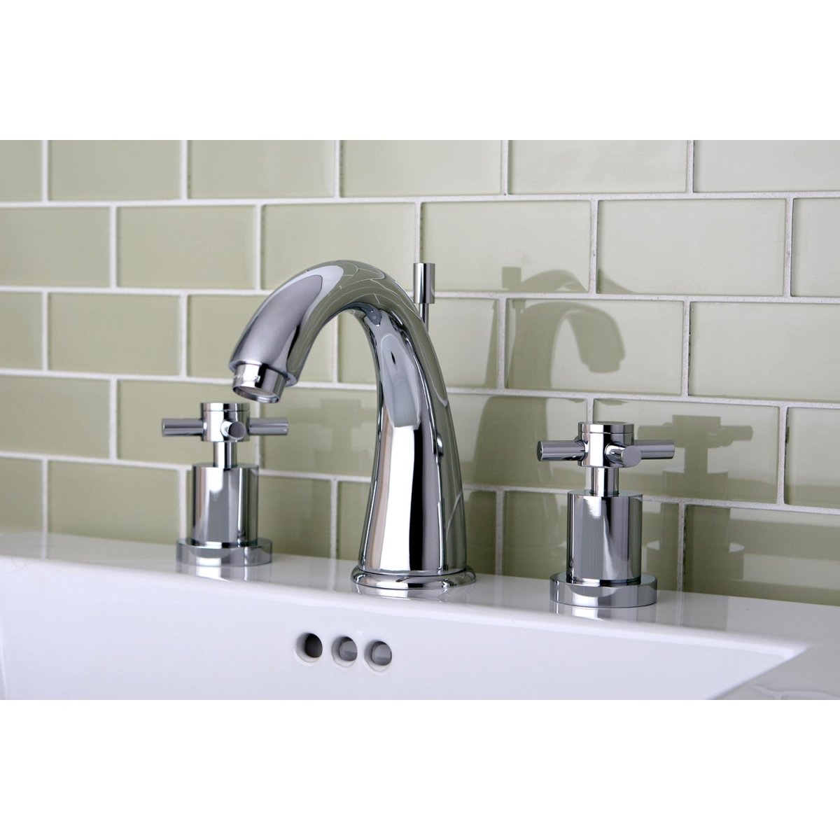 Concord Modern 8 inch Widespread Bathroom Faucet - BUILDMYPLACE