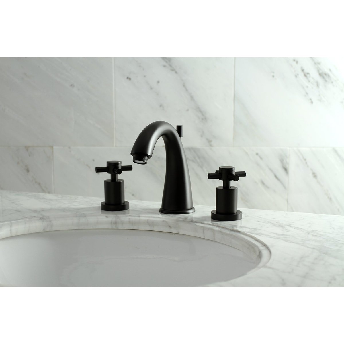 Concord Modern 8 inch Widespread Bathroom Faucet - BUILDMYPLACE