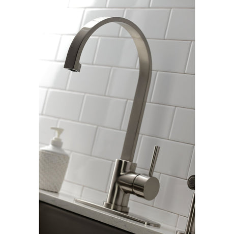 Concord Single Handle Kitchen Faucet With Brass Sprayer - BUILDMYPLACE