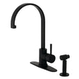 Concord Single Handle Kitchen Faucet With Brass Sprayer - BUILDMYPLACE