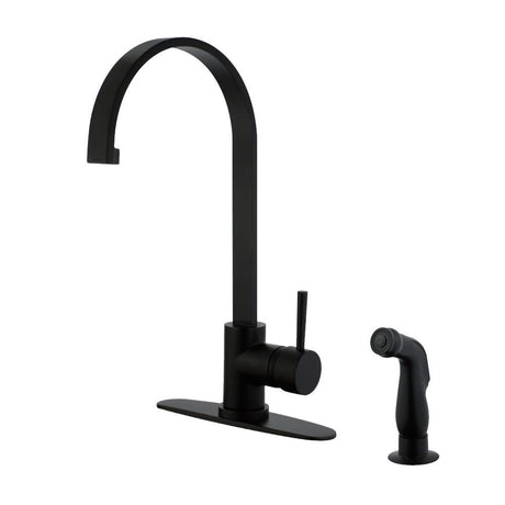 Concord Single - Handle Kitchen Faucet with Side Sprayer - BUILDMYPLACE