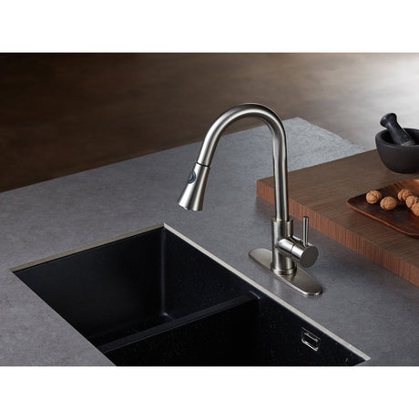 Concord Single - Handle Pull - Down Kitchen Faucet - BUILDMYPLACE