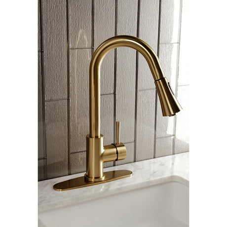 Concord Single - Handle Pull - Down Kitchen Faucet - BUILDMYPLACE