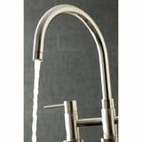 Concord Two Handle Bridge Kitchen Faucet With Brass Side Sprayer - BUILDMYPLACE