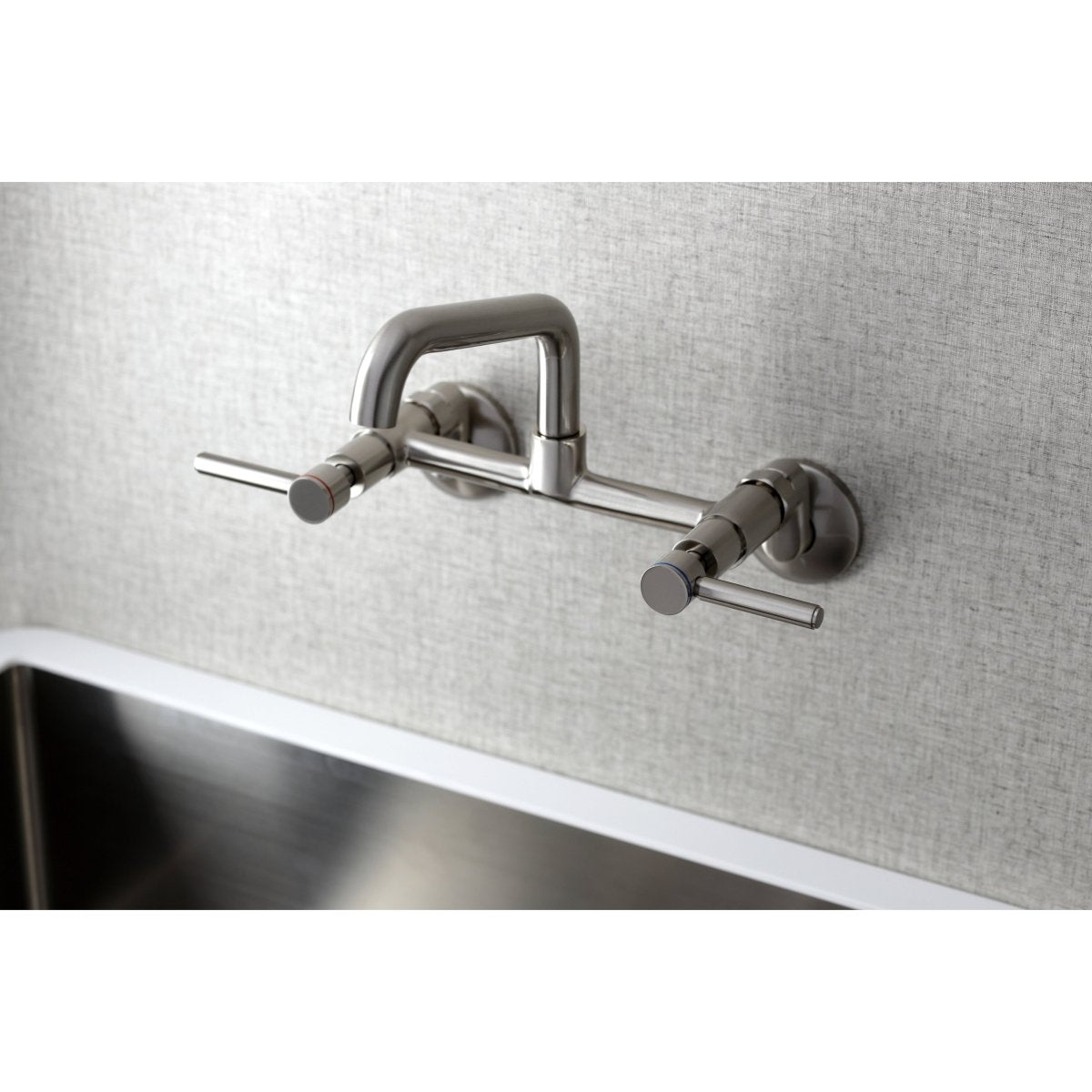 Concord Two Handle Wall Mount Kitchen Faucet - BUILDMYPLACE