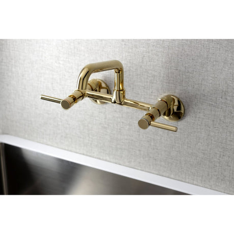 Concord Two Handle Wall Mount Kitchen Faucet - BUILDMYPLACE