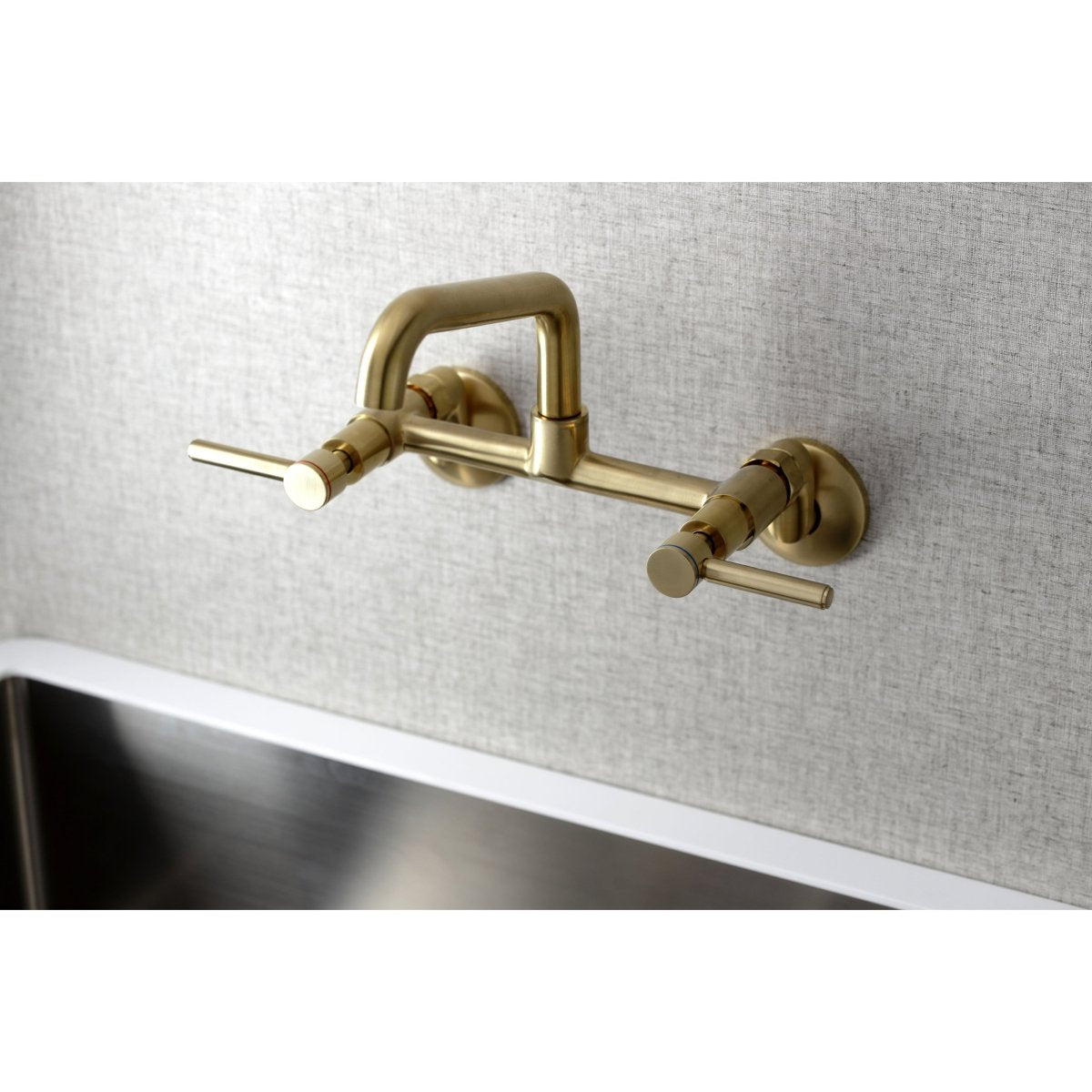 Concord Two Handle Wall Mount Kitchen Faucet - BUILDMYPLACE