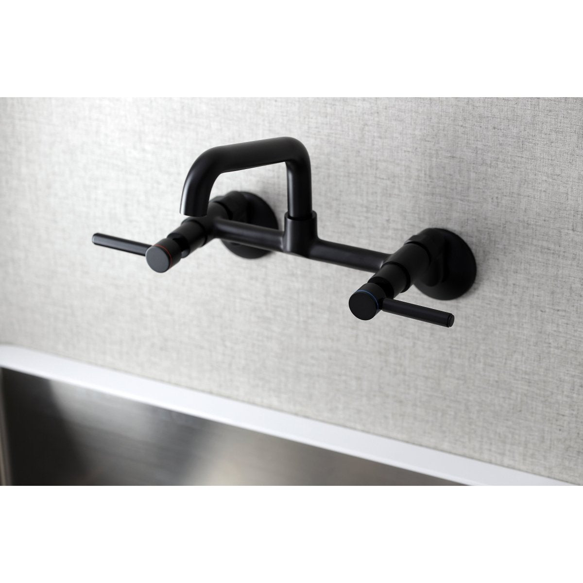 Concord Two Handle Wall Mount Kitchen Faucet - BUILDMYPLACE