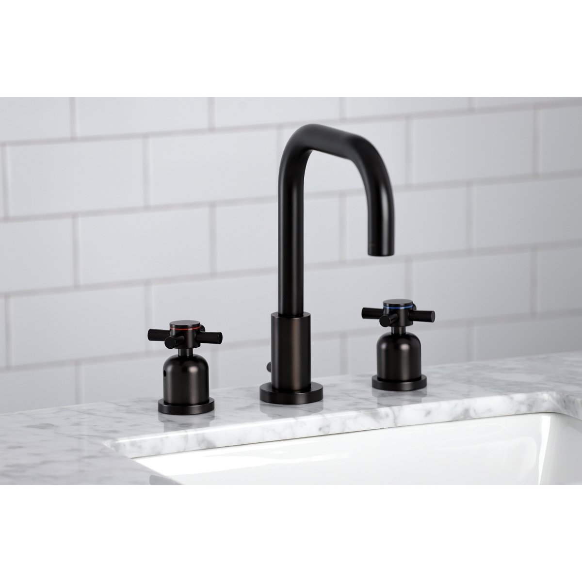 Concord Widespread Bathroom Faucet With Brass Pop Up - BUILDMYPLACE