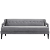 Concur Button Tufted Performance Velvet Sofa - BUILDMYPLACE