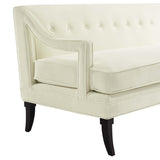 Concur Button Tufted Performance Velvet Sofa - BUILDMYPLACE