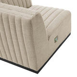 Conjure Channel Tufted Upholstered Fabric Loveseat - BUILDMYPLACE