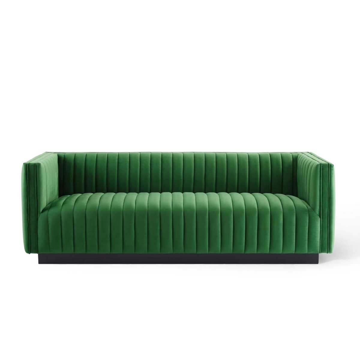 Conjure Channel Tufted Velvet Sofa - BUILDMYPLACE