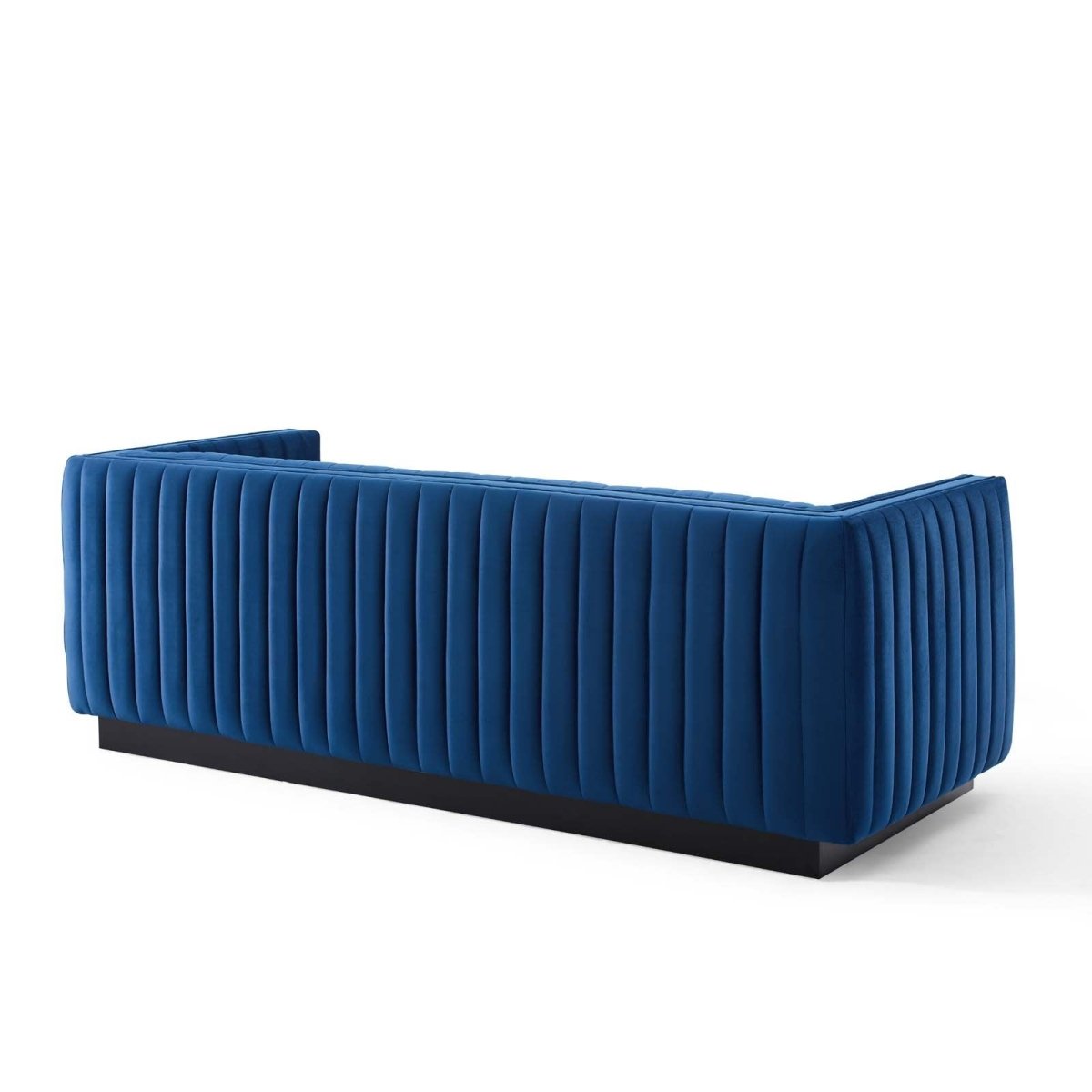 Conjure Channel Tufted Velvet Sofa - BUILDMYPLACE