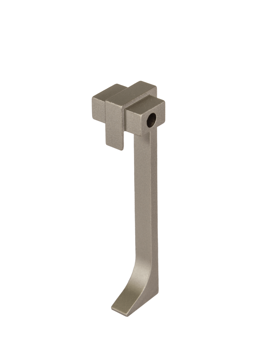 CONSTRUCT Connector For Aluminium skirting 2 - 3/8 in. Nickel Anodized LED Edge Trim 2pc. - BUILDMYPLACE