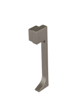 CONSTRUCT Endcap Right For Aluminium skirting Nickel Anodized LED Trim 2pc. - BUILDMYPLACE