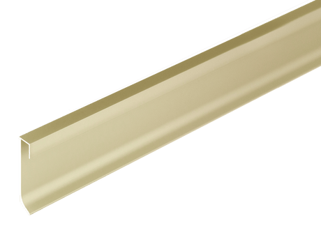 Construct LED Illuminable skirting 2 - 3/8 in. Champagne Anodized Aluminum LED Edge Trim - BUILDMYPLACE