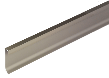 Construct LED Illuminable skirting 2 - 3/8 in. Nickel Anodized Aluminum LED Edge Trim - BUILDMYPLACE