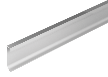 Construct LED Illuminable skirting 2 - 3/8 in. Silver Anodized Aluminum LED Edge Trim - BUILDMYPLACE