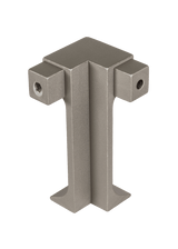Construct LED Illuminable skirting External corner Nickel Anodized Aluminum LED Edge Trim 2pc.| CAE LED 60 - T - X/2 - BUILDMYPLACE