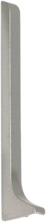 Construct Metal Skirting Endcap left Silver Anodized Aluminum for All floor Coverings | CAE 100 - XKL/2 - BUILDMYPLACE