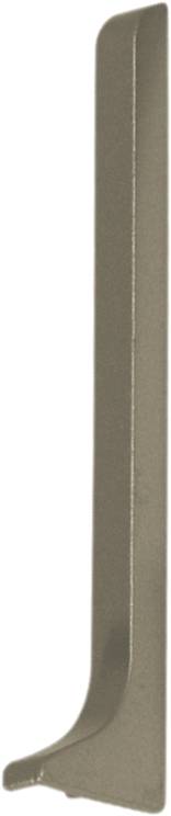 Construct Metal Skirting Endcap right Nickel Anodized Aluminum for All floor Coverings | CAE 100 - T - XKR/2 - BUILDMYPLACE