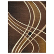 Contempo 42 Area Rugs Chocolate Rectangle 5 - X - 7 - BUILDMYPLACE