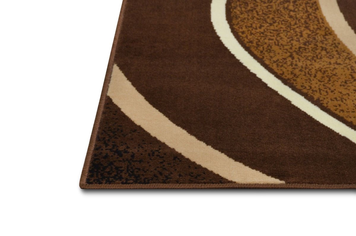 Contempo 42 Area Rugs Chocolate Rectangle 5 - X - 7 - BUILDMYPLACE