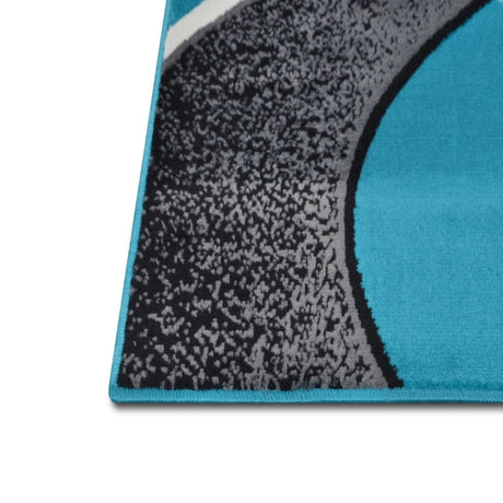 Contempo - 42 Area Rugs Runner Turquoise 8 - X - 11 - BUILDMYPLACE