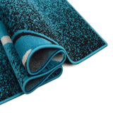 Contempo - 42 Area Rugs Runner Turquoise 8 - X - 11 - BUILDMYPLACE