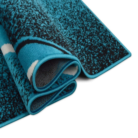 Contempo - 42 Area Rugs Runner Turquoise 8 - X - 11 - BUILDMYPLACE