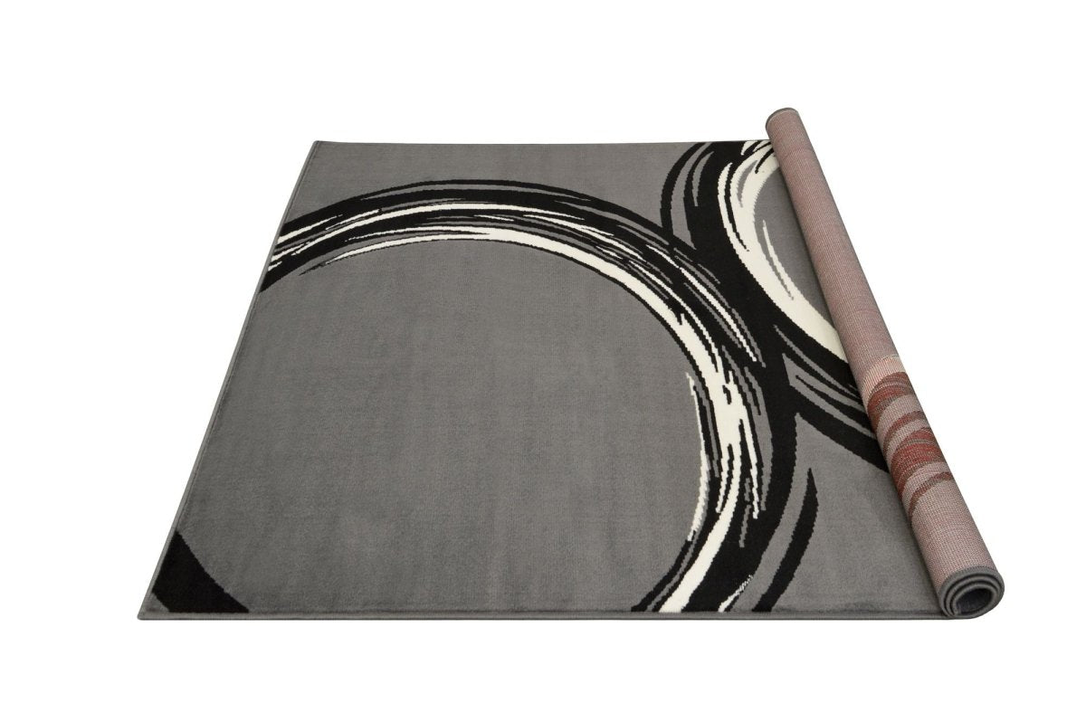 Contempo - 44 Area Rugs Runner Gray 8 - X - 11 - BUILDMYPLACE