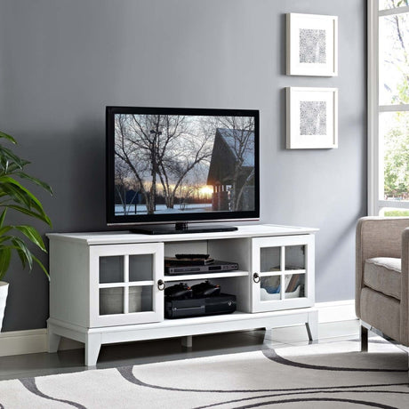 Contemporary Coastal Isle 47" Media Tv Stand - Entertainment Stand - Console Table - BUILDMYPLACE