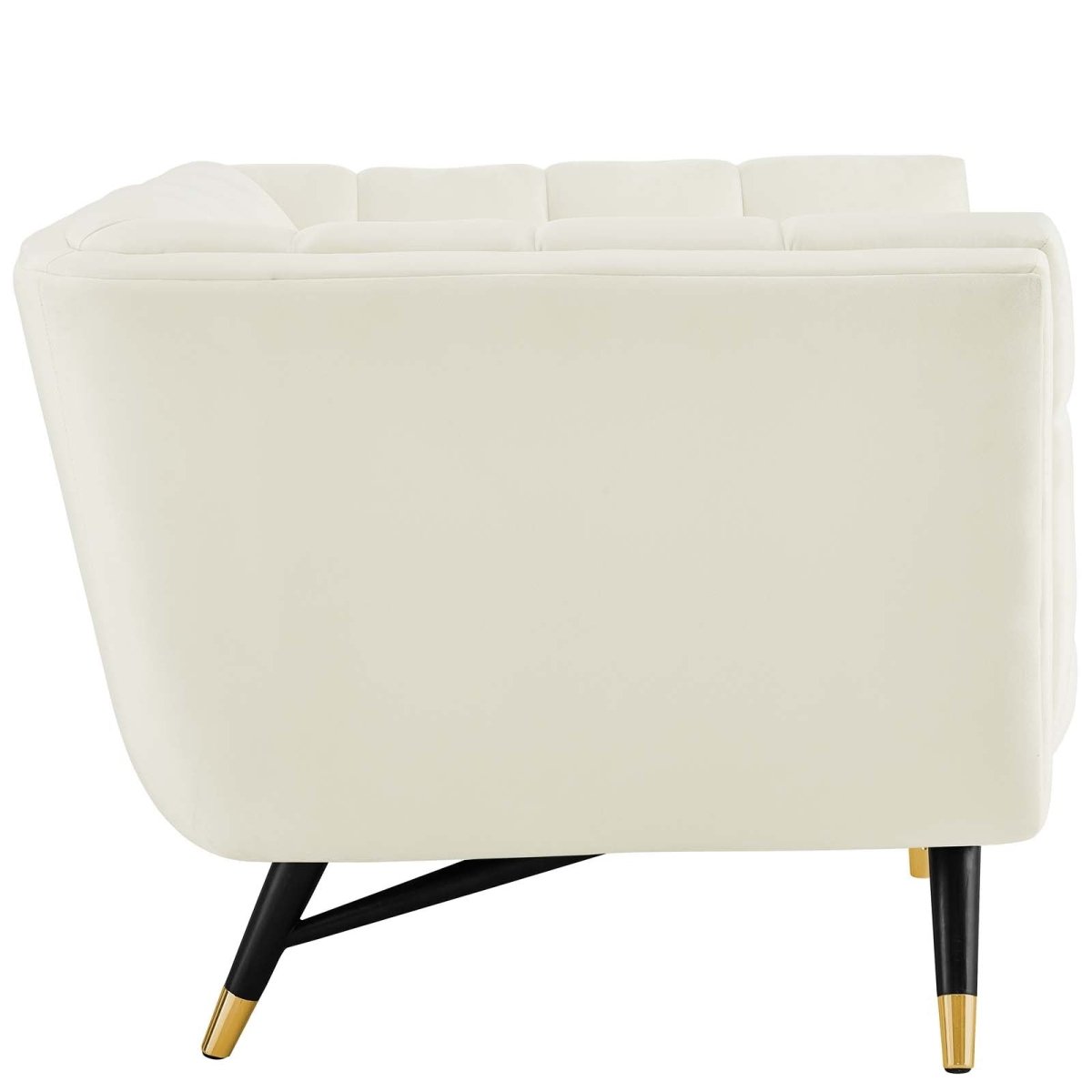 Contemporary Modern Adept Performance Velvet Armchair - Decorative Chair With Flared Arm Sets - BUILDMYPLACE