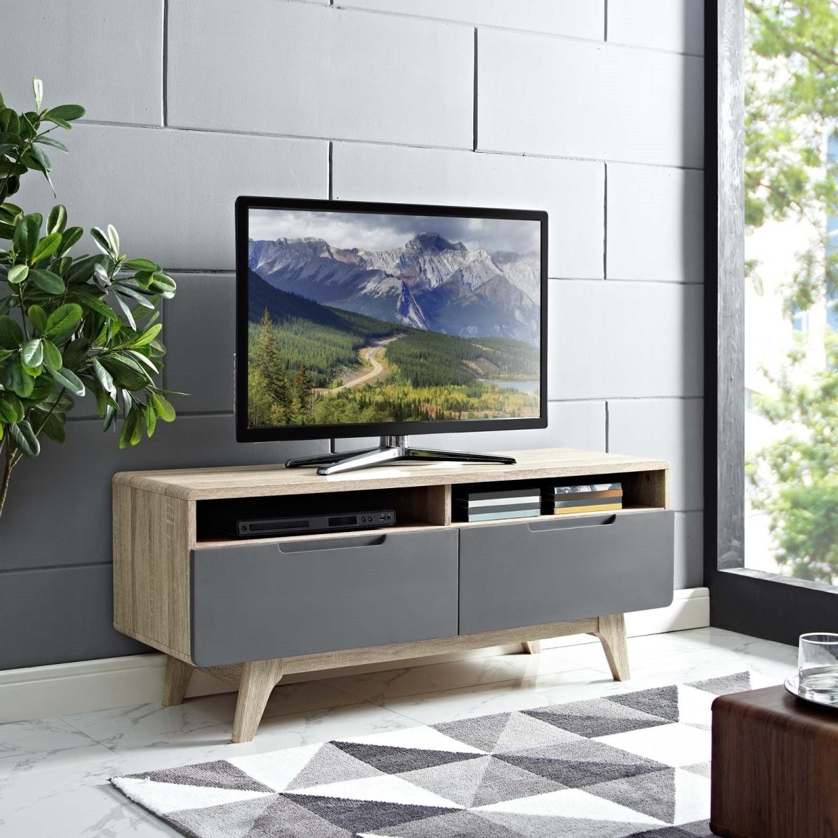 Contemporary Modern Entertainment Center Origin 47" Tv Stand - Entertainment Stand - BUILDMYPLACE