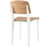 Contemporary Modern Wood Cabin Dining Side Chair - Kitchen Table Set - BUILDMYPLACE