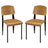 Contemporary Modern Wood Cabin Dining Side Chair - Kitchen Table Set - BUILDMYPLACE