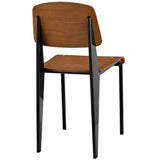 Contemporary Modern Wood Cabin Dining Side Chair - Kitchen Table Set - BUILDMYPLACE