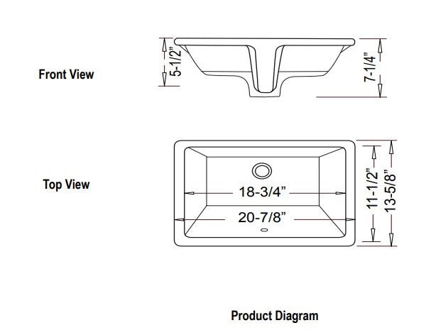 Continental Basin Undermount White Sink - BUILDMYPLACE