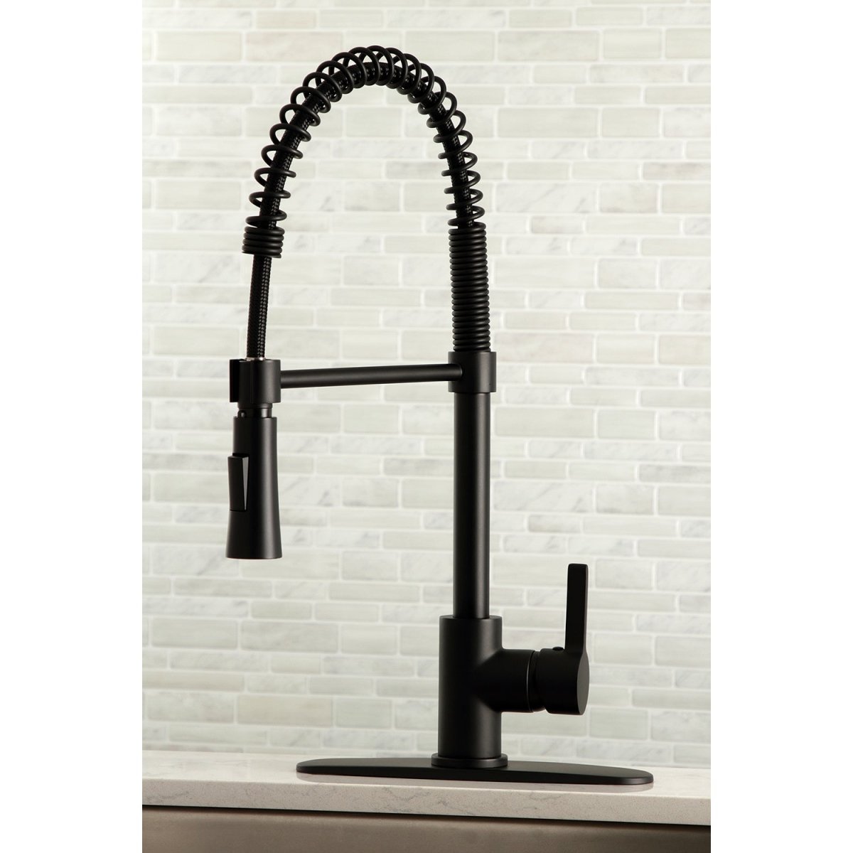 Continental Single - Handle Pull Down Kitchen Faucet - BUILDMYPLACE