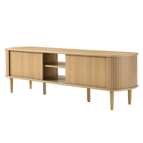 Contour 63" Wood TV Stand - BUILDMYPLACE