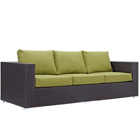 Convene 3 Piece 4 Seat Outdoor Patio Sofa Set - BUILDMYPLACE