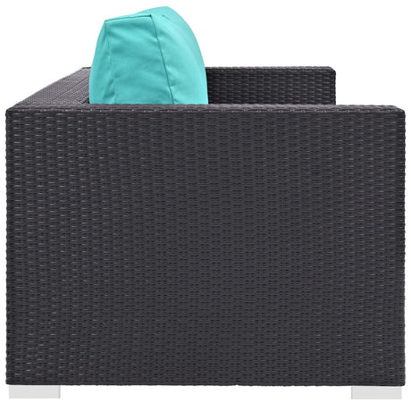 Convene 3 Piece 4 Seater Outdoor Patio W/ Fire Pit - BUILDMYPLACE