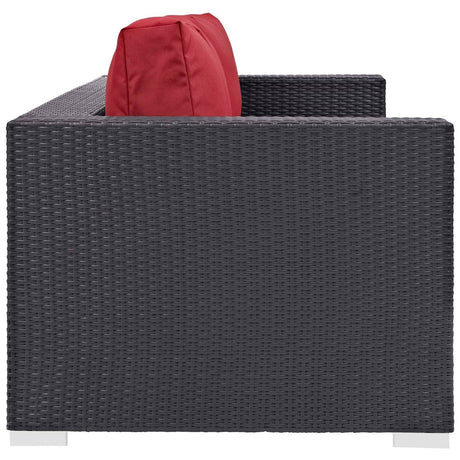Convene 3 Piece 4 Seater Outdoor Patio W/ Fire Pit - BUILDMYPLACE
