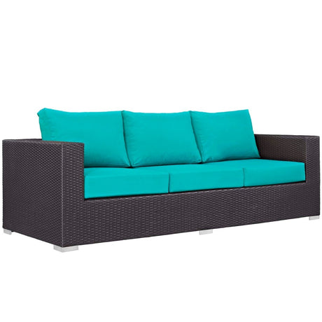 Convene 3 Piece 4 Seater Outdoor Patio W/ Fire Pit - BUILDMYPLACE