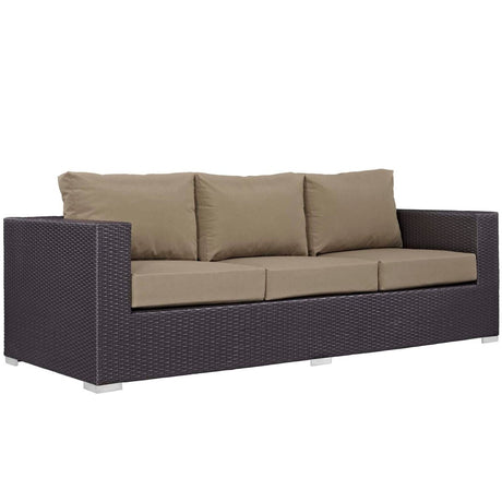 Convene 3 Piece 4 Seater Outdoor Patio W/ Fire Pit - BUILDMYPLACE