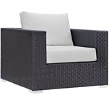 Convene 8 Piece Outdoor Patio Sectional Set & Ottoman - BUILDMYPLACE