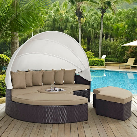 Convene Canopy Outdoor Patio Day Bed - BUILDMYPLACE