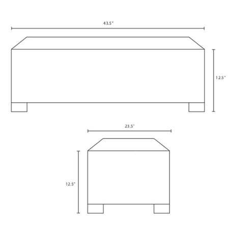 Convene Outdoor Patio Coffee Table - BUILDMYPLACE